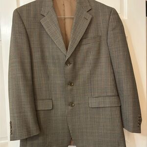 Ralph Lauren Men's Wool Jacket - Tan and Black-40R